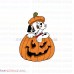 dalmatian halloween pumpkin 2 svg dxf eps pdf png