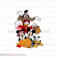 mickey mouse friends halloween svg dxf eps pdf png