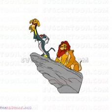 mufasa and Nala and baby simba the lion king svg dxf eps pdf png