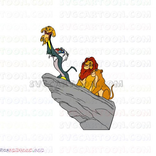 Download mufasa and Nala and baby simba the lion king svg dxf eps ...