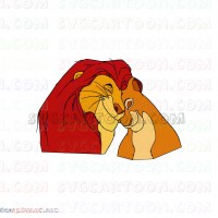 mufasa and Nala the lion king 1 svg dxf eps pdf png