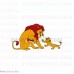 mufasa and baby simba the lion king 1 svg dxf eps pdf png
