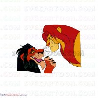 mufasa and scar the lion king svg dxf eps pdf png