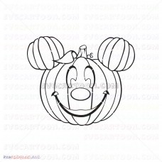 pumpkin halloween Mickey Mouse silhouette svg 2 svg dxf eps pdf png