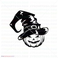 pumpkin halloween The vampire hat silhouette svg svg dxf eps pdf png
