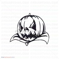 pumpkin halloween The vampire silhouette svg svg dxf eps pdf png