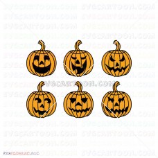 pumpkin halloween bundle silhouette svg 10 svg dxf eps pdf png