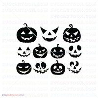 pumpkin halloween bundle silhouette svg 1 svg dxf eps pdf png