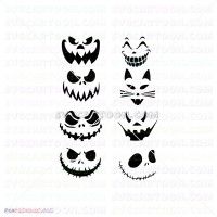 pumpkin halloween bundle silhouette svg 2 svg dxf eps pdf png