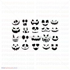 pumpkin halloween bundle silhouette svg 8 svg dxf eps pdf png