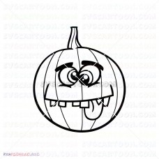 pumpkin halloween crazy silhouette svg svg dxf eps pdf png