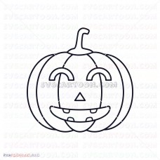 pumpkin halloween happy silhouette svg svg dxf eps pdf png