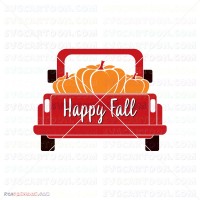 pumpkin halloween silhouette svg Truck 2 svg dxf eps pdf png