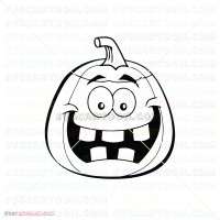 pumpkin halloween smiley silhouette svg svg dxf eps pdf png