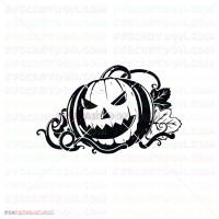 pumpkin scary halloween silhouette svg svg dxf eps pdf png