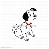 puppy Lucky dalmatian 101 Dalmations 036 svg dxf eps pdf png