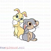 thumper miss bunny svg dxf eps pdf png